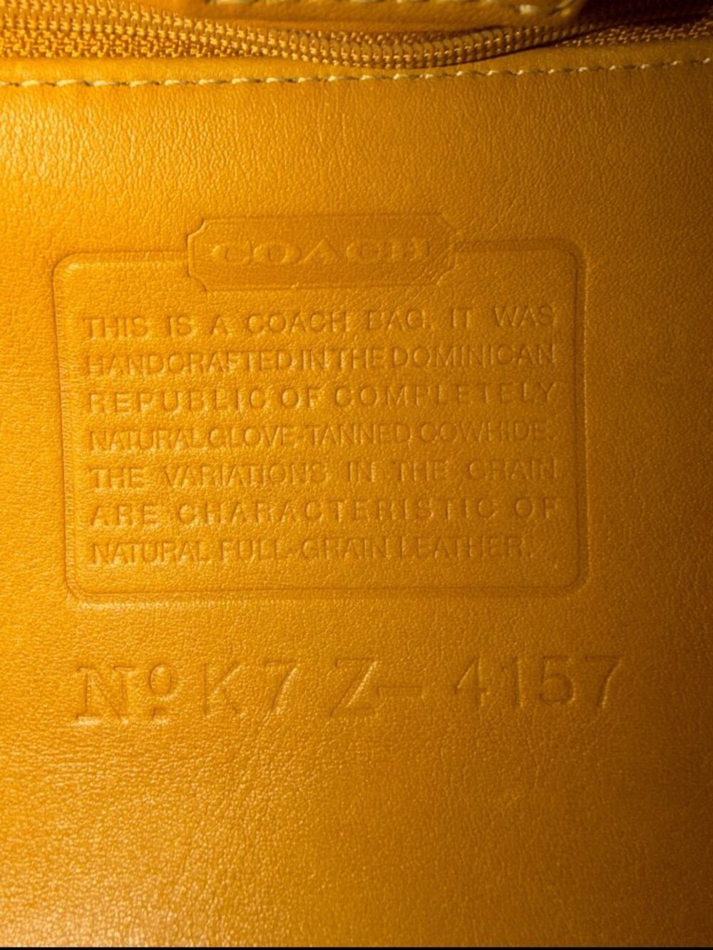 VTG Coach Buckle Tote 4157 Toffee Leather Nickel Waverly Soho 90s Dominican Rep - Picture 10 of 11